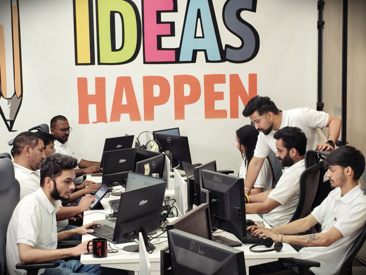 The full Swyft team at work in our Mohali office